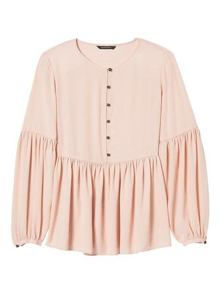 Banana Republic x Olivia Palermo | Gathered Empire Blouse | Banana Republic US