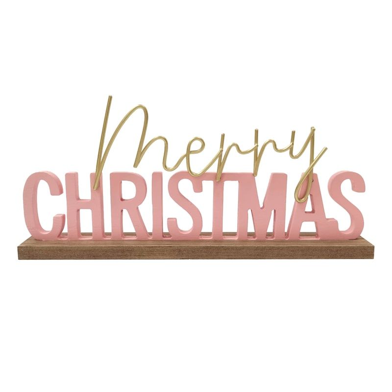 Merry Christmas Cutout Table Sign, 11.7" | At Home