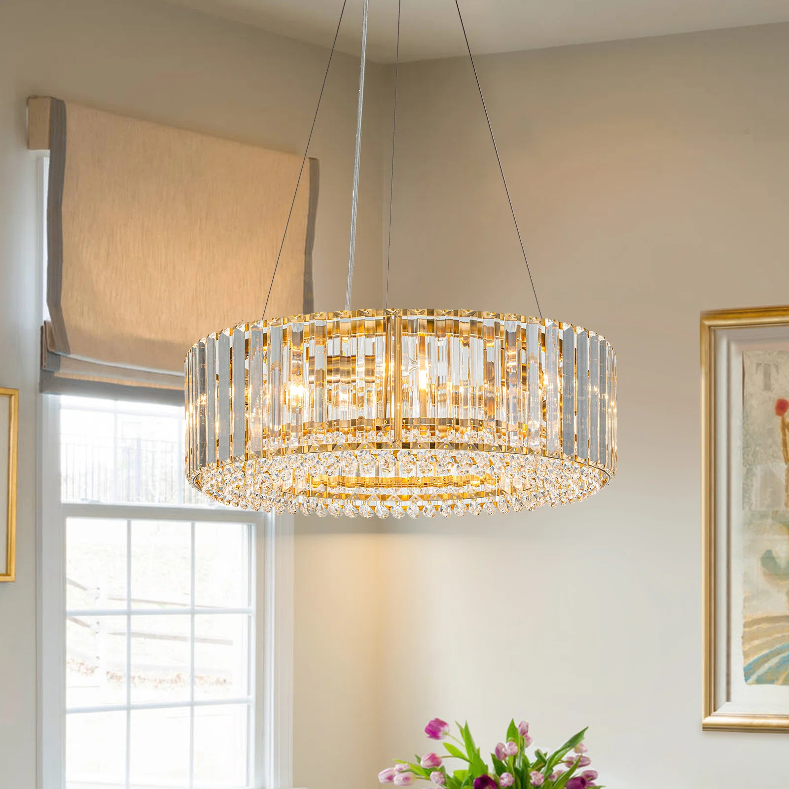 Craggie 6 - Light Round Crystal Chandelier | Wayfair North America