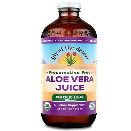 LILY OF THE DESERT Organic Aloe Vera Whole Leaf Preservative Free, 32 FZ | Amazon (US)