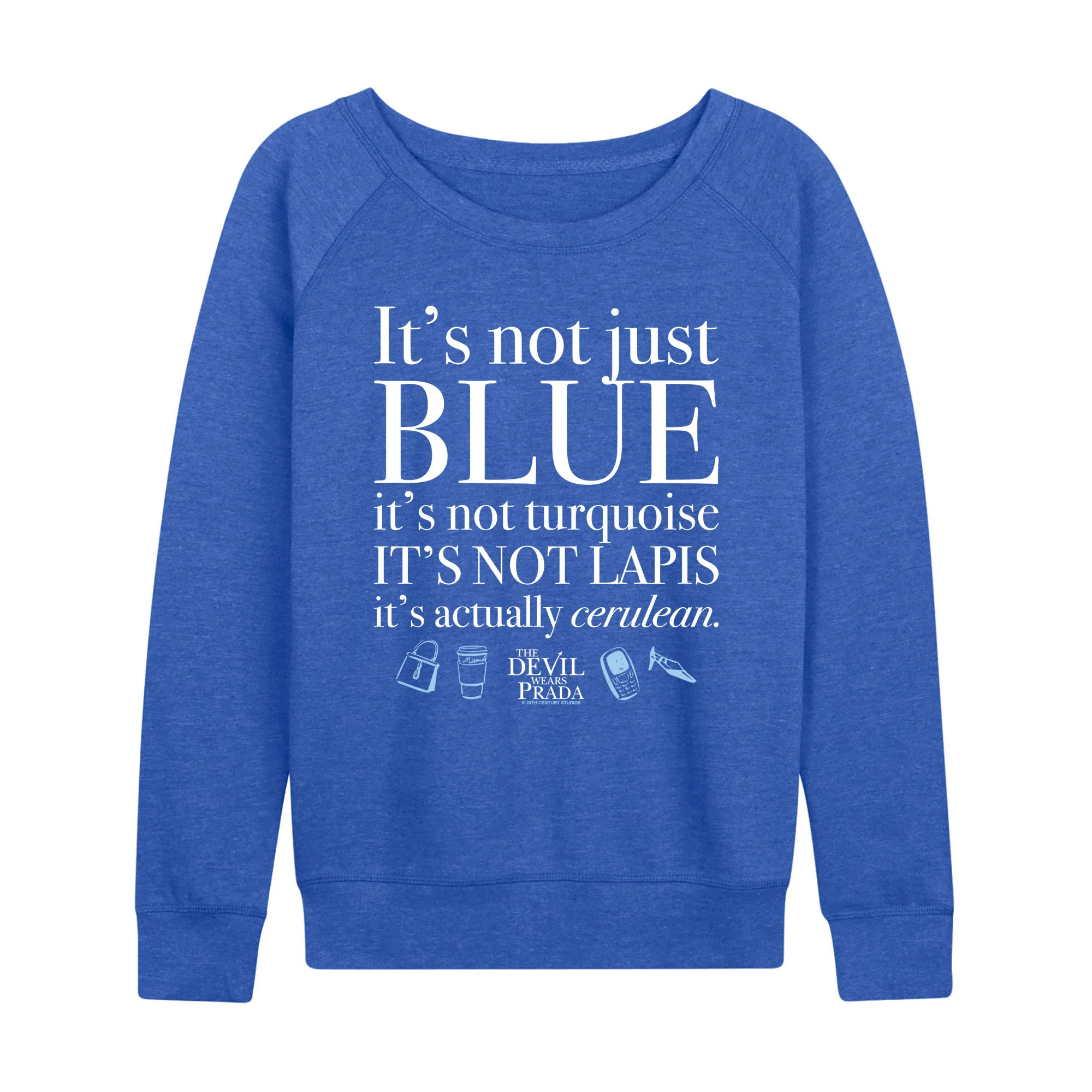The Devil Wears Prada - Not Just Blue - Women's French Terry Long Sleeve Pullover | Zulily