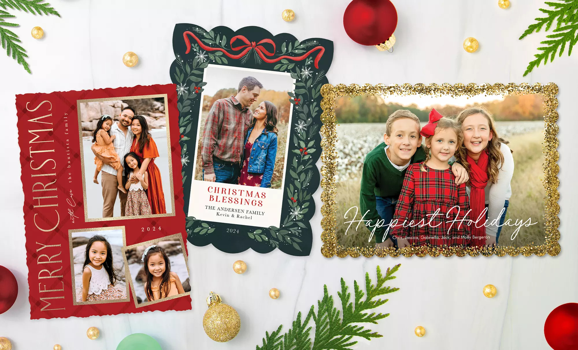 40, 70, 100, or 150 Custom Holiday Photo Cards from PhotoAffections (Up to 76% Off) | Groupon North America