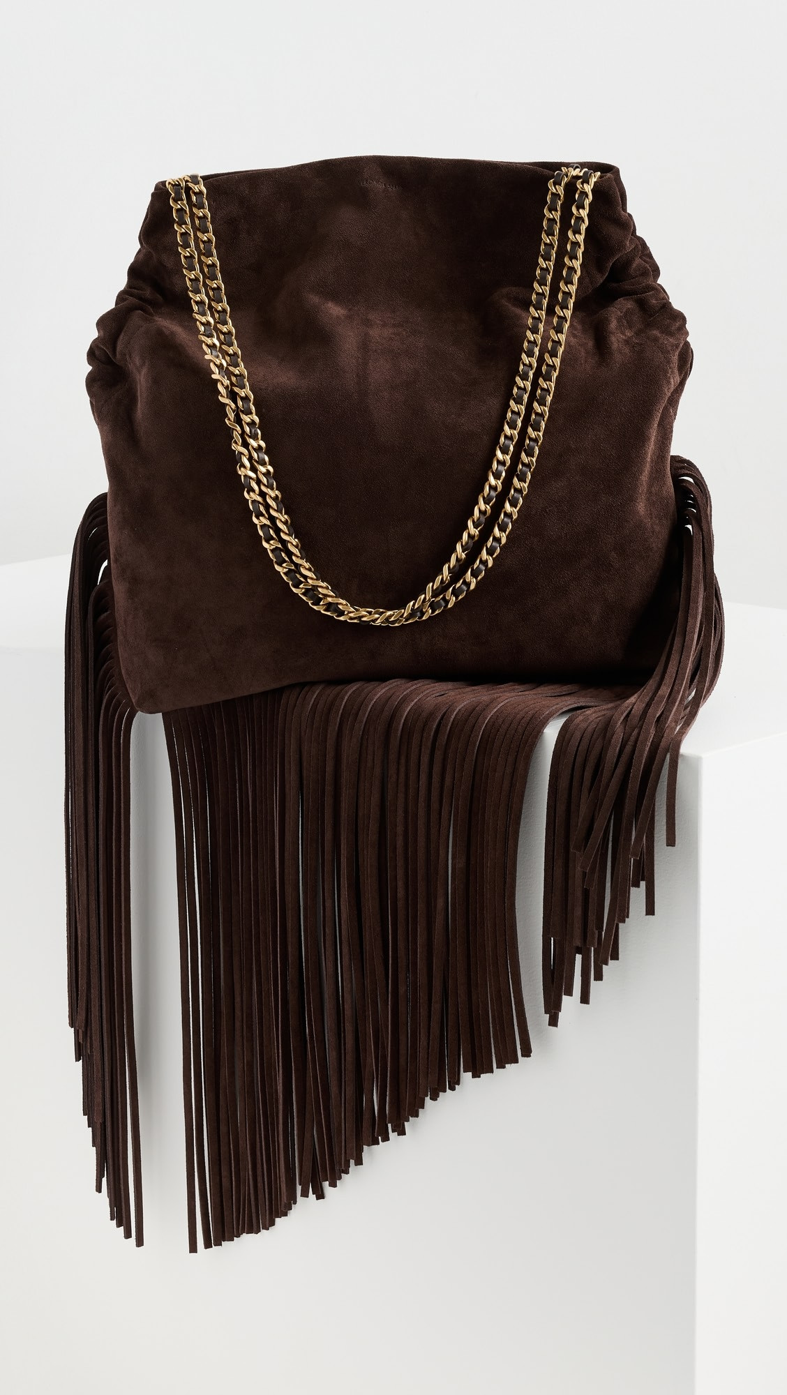 Suede Fringe Slouch Shoulder Bag | Shopbop