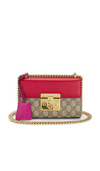 Gucci Padlock Shoulder Bag in Beige | Revolve Clothing (Global)