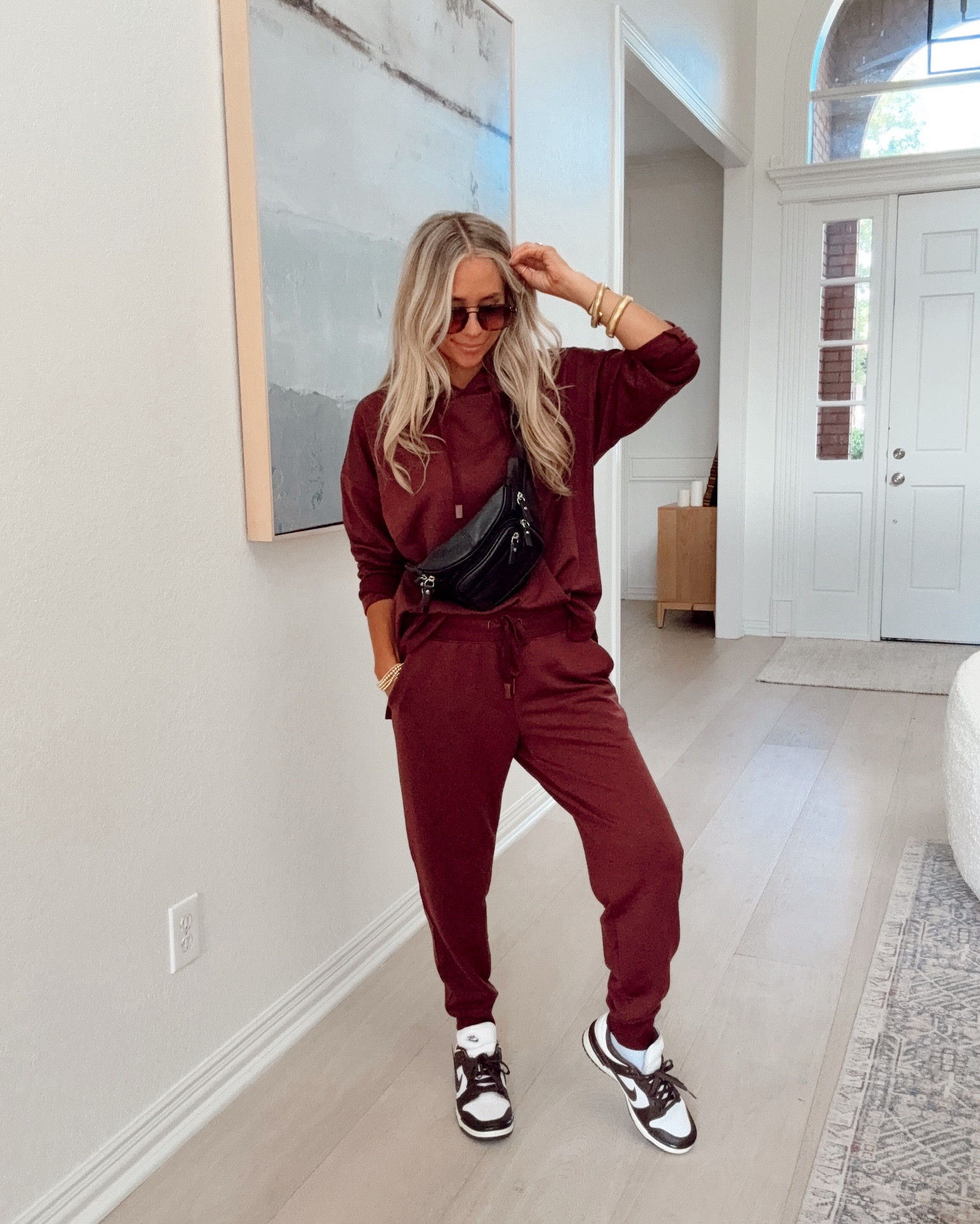 These viral Walmart jogger sets are SO chic / affordable for your everyday lounge / street wear. ✨ I sized up to a M for a more oversized fit. 

#LTKFindsUnder100 #LTKStyleTip #LTKShoeCrush