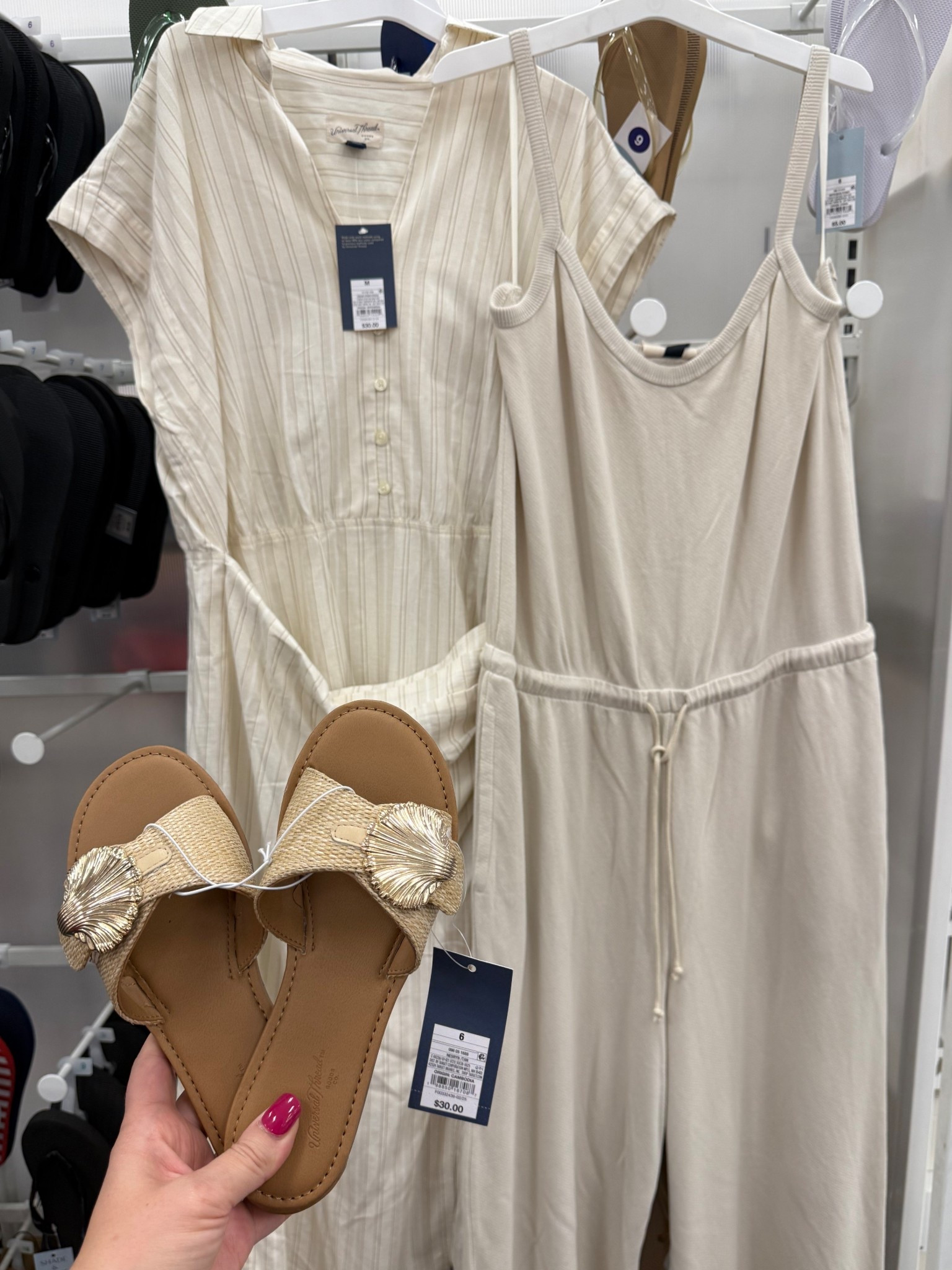Neutrals at target are so pretty right now! 
Striped button down wrap dress
The best terry cloth jumpsuit 
Crochet top dress 
Sea shell sandals 
30% off dresses right now


#LTKSaleAlert #LTKStyleTip #LTKFindsUnder50