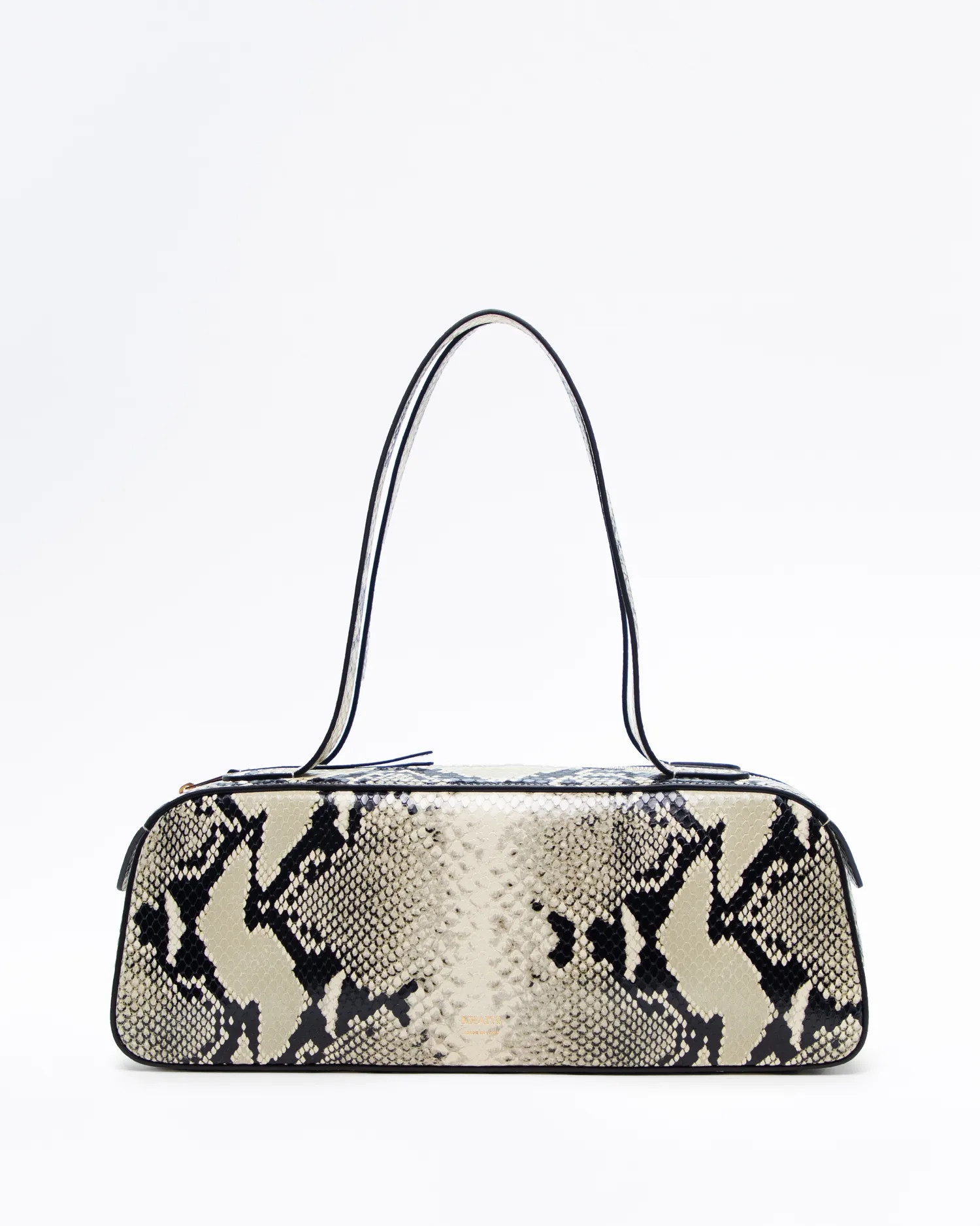 Python-Embossed Simona Shoulder Bag | Vivrelle
