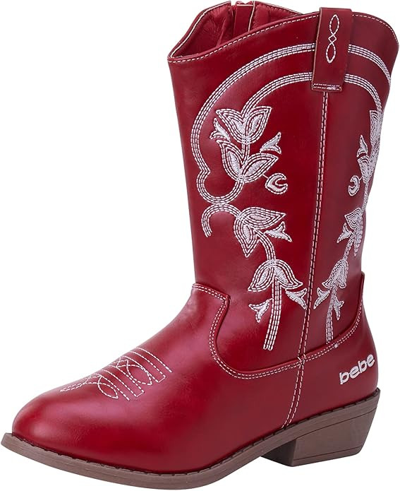 bebe Girls’ Cowgirl Boots – Classic Western Cowboy Boots (Toddler/Girl) | Amazon (US)