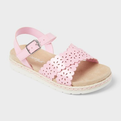 Toddler Brenner Footbed Sandals - Cat & Jack™ Pink 5T | Target