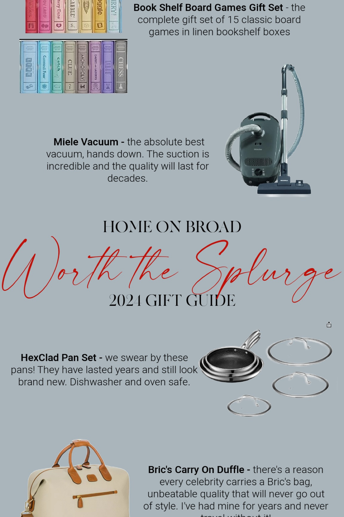 2024 “Worth the Splurge” Gift Guide



#LTKSeasonal #LTKGiftGuide #LTKHoliday