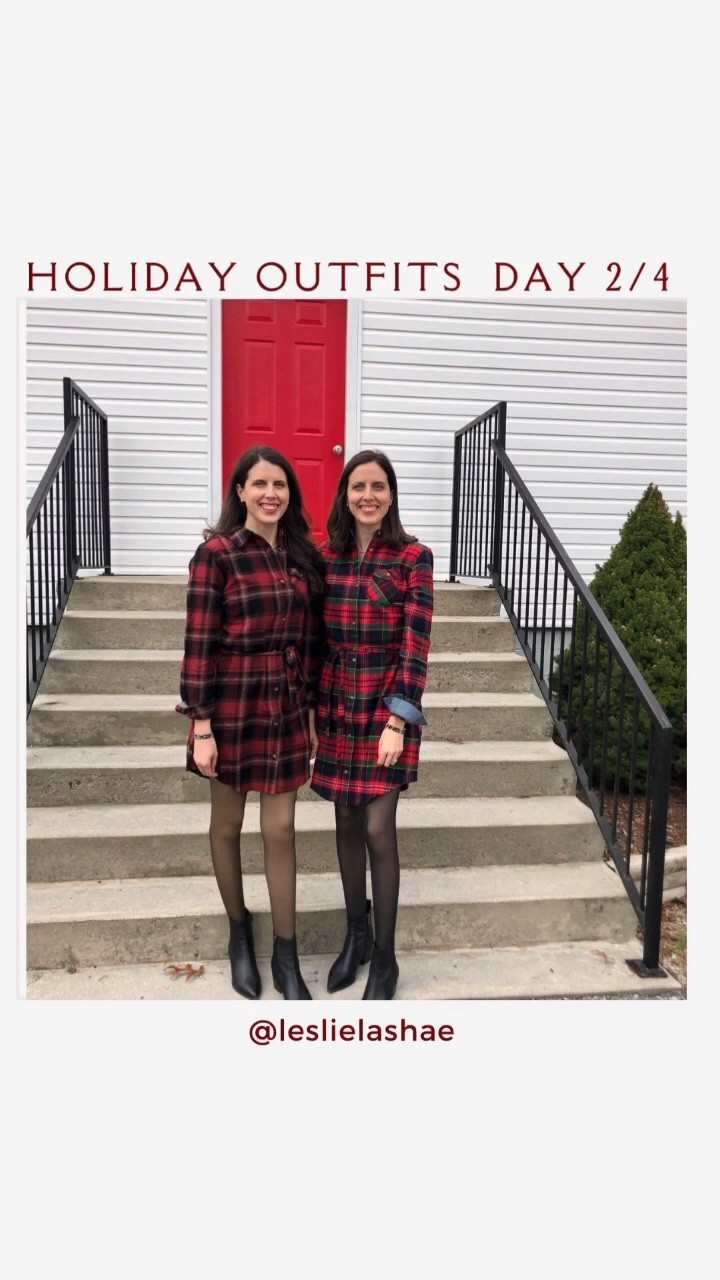 Holiday outfits day 2 of 4🎄

We each paired our plaid dresses with fleece lined tights and boots.

Christmas outfit, holiday outfit, Christmas party, holiday party outfit, holidays 2023, 2023 holiday outfit, plaid shirt, classic Christmas, classic holiday outfit, classic holiday, classic style, southern style, holiday outfits


Follow my shop @leslielashae on the @shop.LTK app to shop this post and get my exclusive app-only content!

#liketkit #LTKVideo #LTKHoliday #LTKSeasonal
@shop.ltk
https://liketk.it/4r0bT

#LTKVideo #LTKHoliday #LTKSeasonal