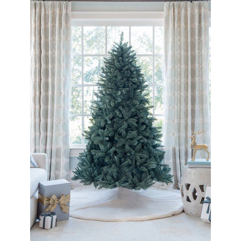 King of Christmas 8' Tribeca Spruce Blue Artificial Christmas Tree with 650 Warm White LED Lights... | Walmart (US)