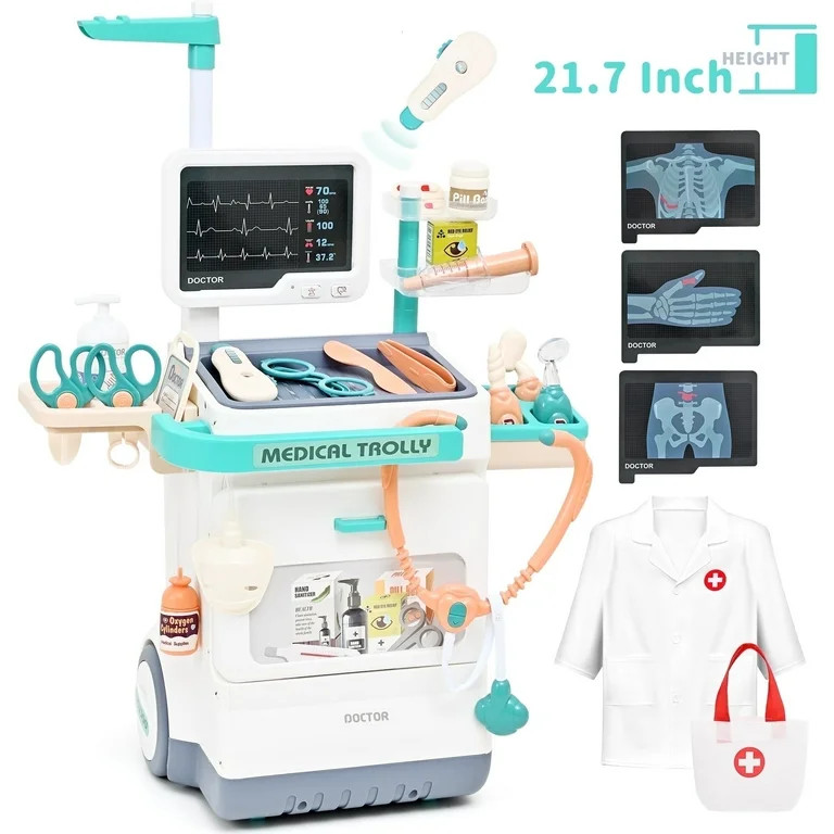 Kids Doctors Play Set - 26PCS Doctor Kit for Kids, Pretend Medical Station Toy Set, Doctor Set Ro... | Walmart (US)