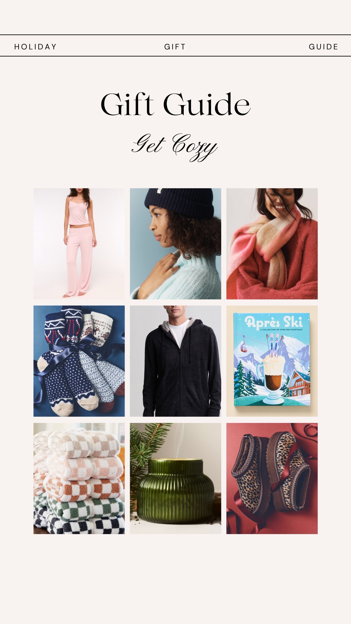 GET COZY • GIFT GUIDE 

gifts that feel like a warm hug. your cozy-season must-haves


#LTKGiftGuide #LTKHoliday #LTKCyberWeek