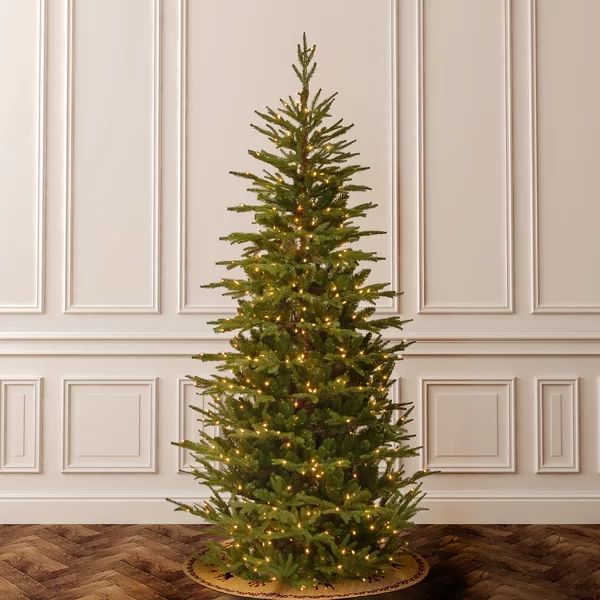 Frasier Grande 7.6' Green Fir Artificial Christmas Tree with 600 Clear/White Lights | Wayfair North America