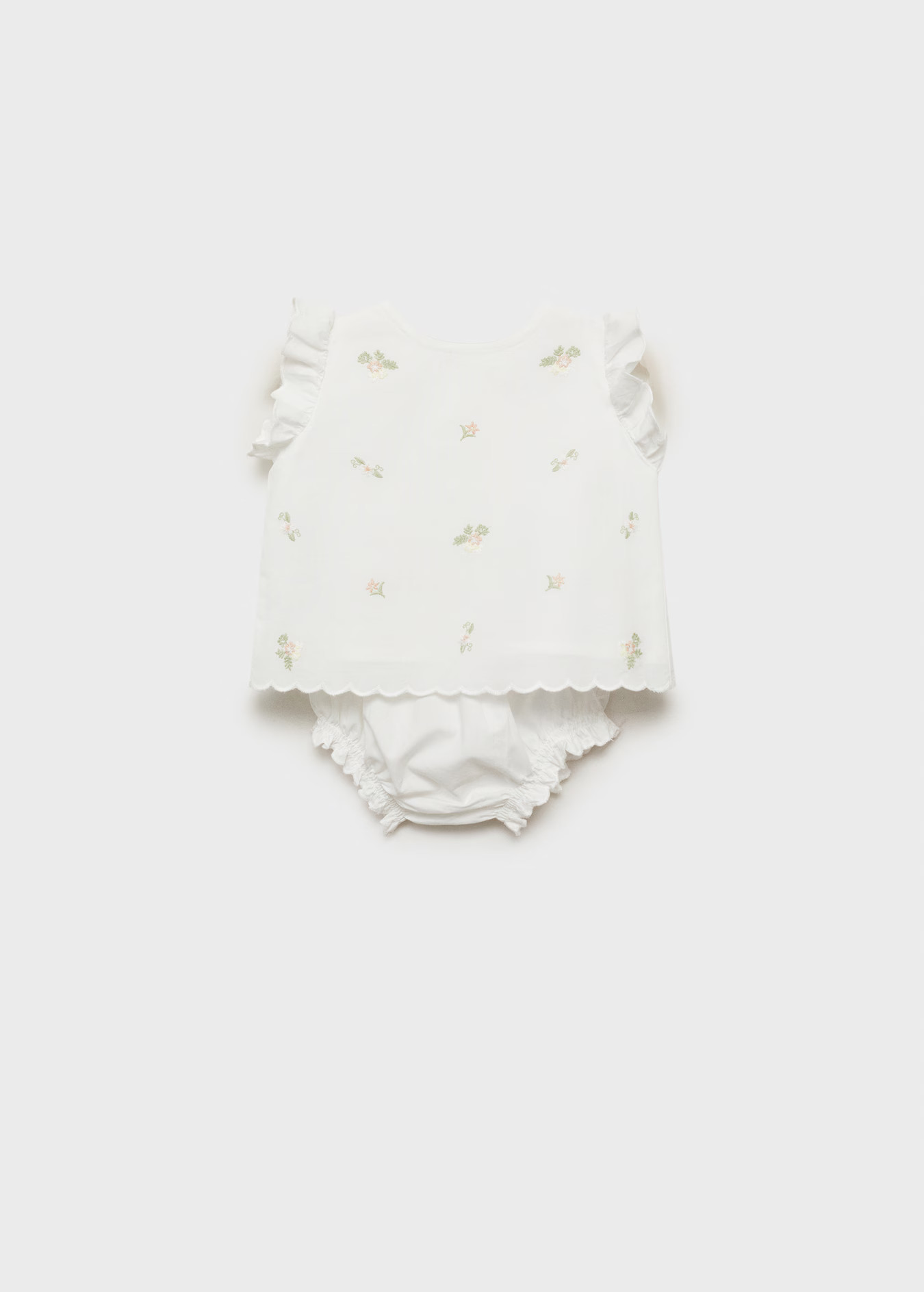 Dress and frog with embroidered details - Kids | MANGO USA | Mango (US/MX/AU)