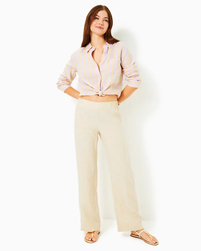 31" Deri Linen Palazzo Pant | Lilly Pulitzer | Lilly Pulitzer