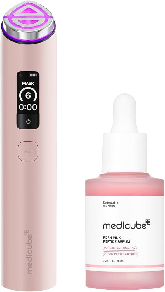 medicube 2X Plump Duo: Booster Pro X2\u2122 Pink & PDRN Pink Peptide Serum | Amazon (UK)