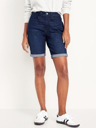 High-Waisted Wow Jean Shorts -- 9-inch inseam | Old Navy (CA)