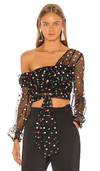 Vitoria Top in Black Multi | Revolve Clothing (Global)