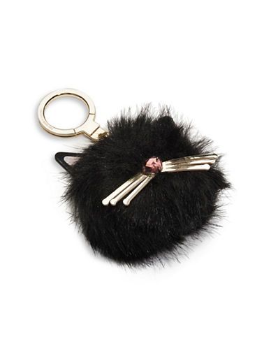 Faux Fur Cat Pom Pom Keychain | Lord & Taylor