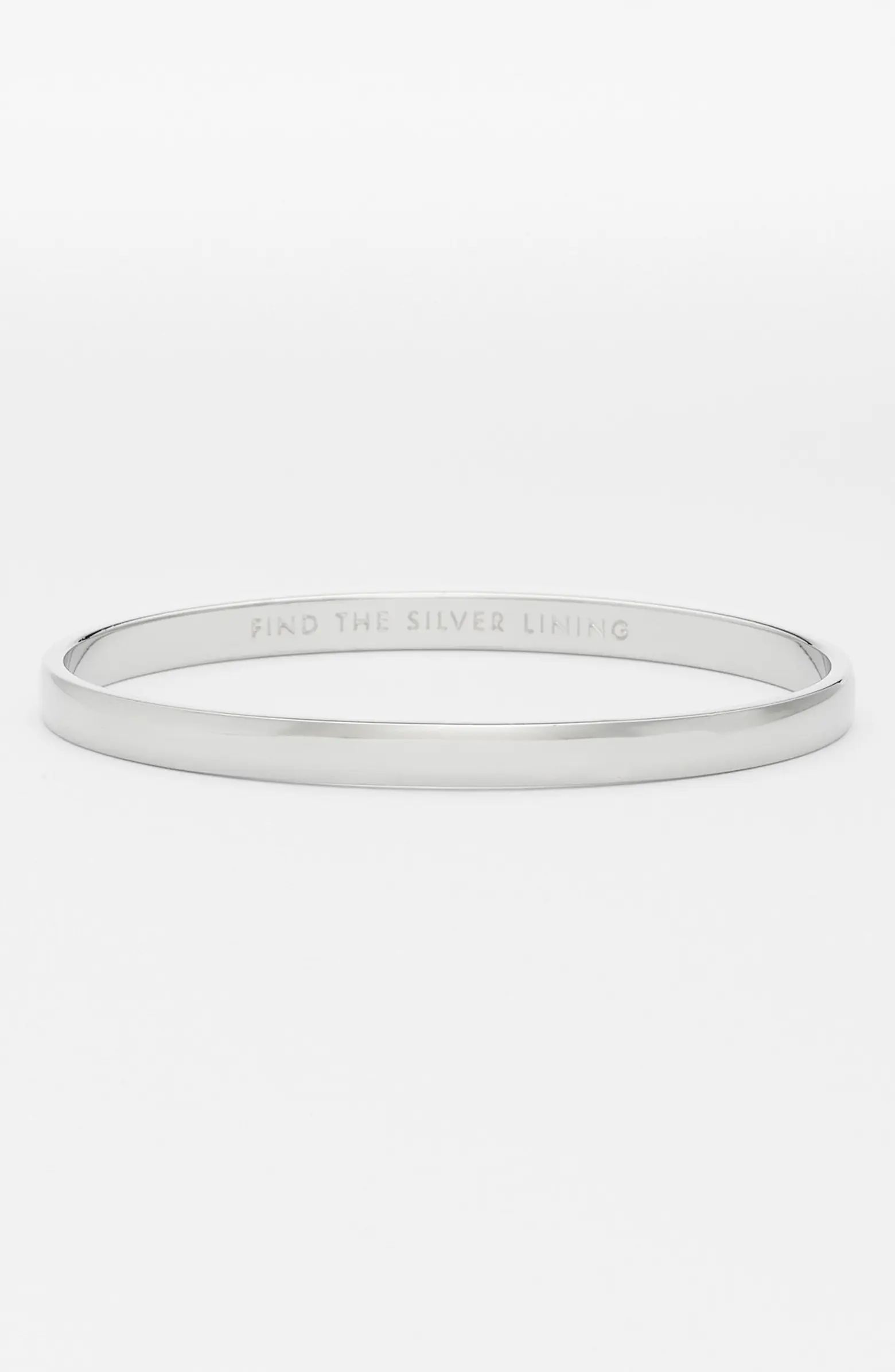 kate spade new york 'idiom - find the silver lining' bangle | Nordstrom | Nordstrom