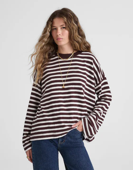 Easy Crewneck Long-Sleeve Tee | Madewell