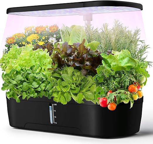 Hydroponics Growing System, 12 Pods Indoor Garden System with LED Full-Spectrum Plant Grow Light,... | Amazon (US)