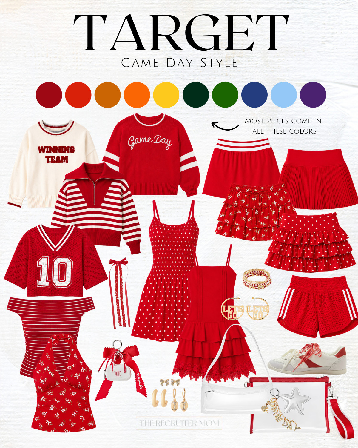 ♥️🏈Target has dropped their game day line in  JoyLab and WildFable and it is better than ever.  Statement tops, classic layers, sweaters for days, dress and mix and match bottoms in all the most popular team colors! 

Grab your favorite styles all linked 👇

#LTKgrwm #LTKActive #LTKKids