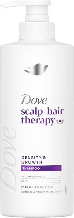 Dove scalp + hair therapy Density & Growth¹ Shampoo hair care with Amino Complex, Zinc and Biotin for up to 90% less hair fall 400 ml | Amazon (UK)