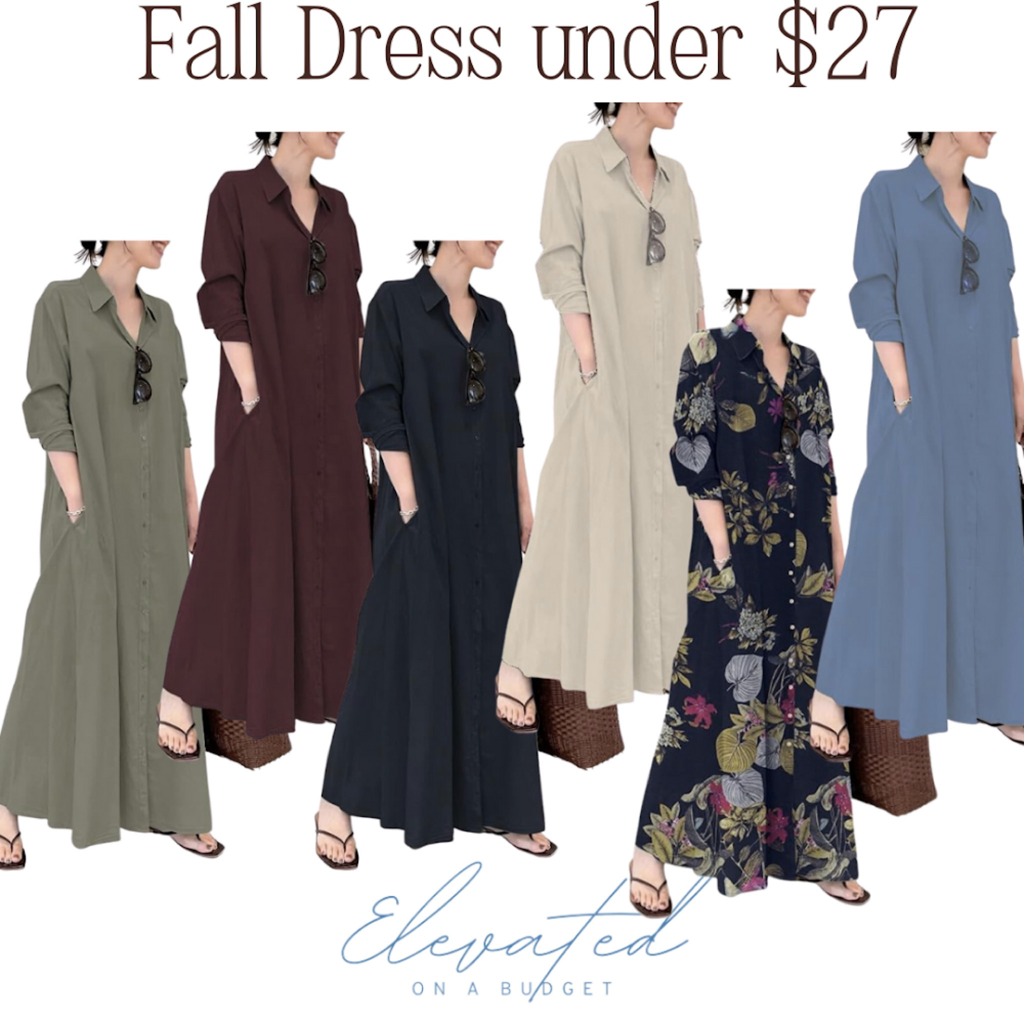 🍂 Fall fashion find: The perfect dress that will be your new go-to! 😍 Whether you're dressing it up for a night out or keeping it casual for a cozy day, this dress has you covered. ✨ It comes in over 10 colors (yes, 10+!) and the best part? It's under $27! 😱 Affordable, versatile, and stylish—what more could you ask for? 🍁 #FallFashion #BudgetFinds #ElevatedOnABudget #WardrobeStaple #AffordableFashion 

#LTKSaleAlert #LTKHoliday #LTKU