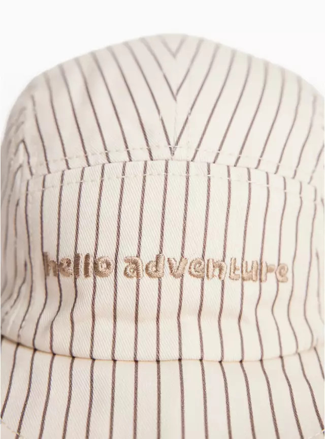 Neutral Striped Cap Newborn | Tu Clothing