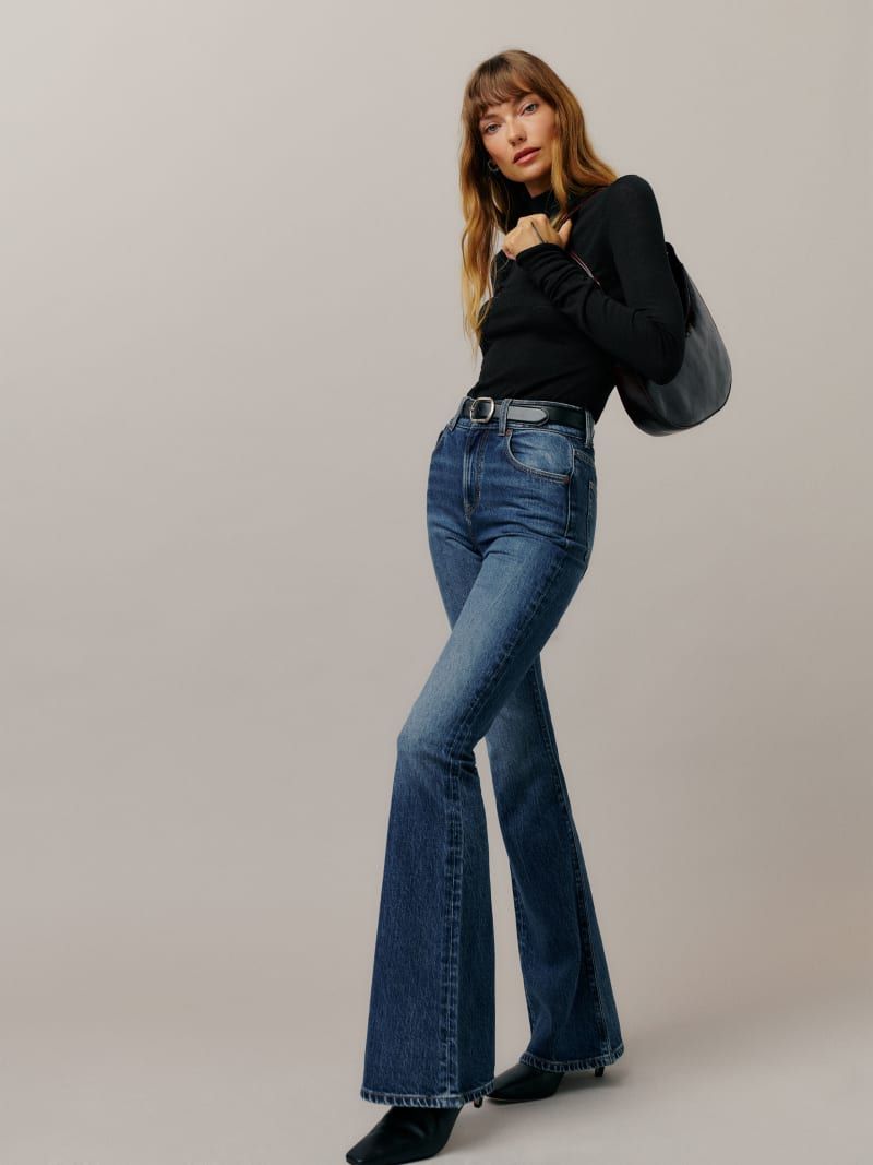 Margot High Rise Flare Jeans | Reformation (US & AU)