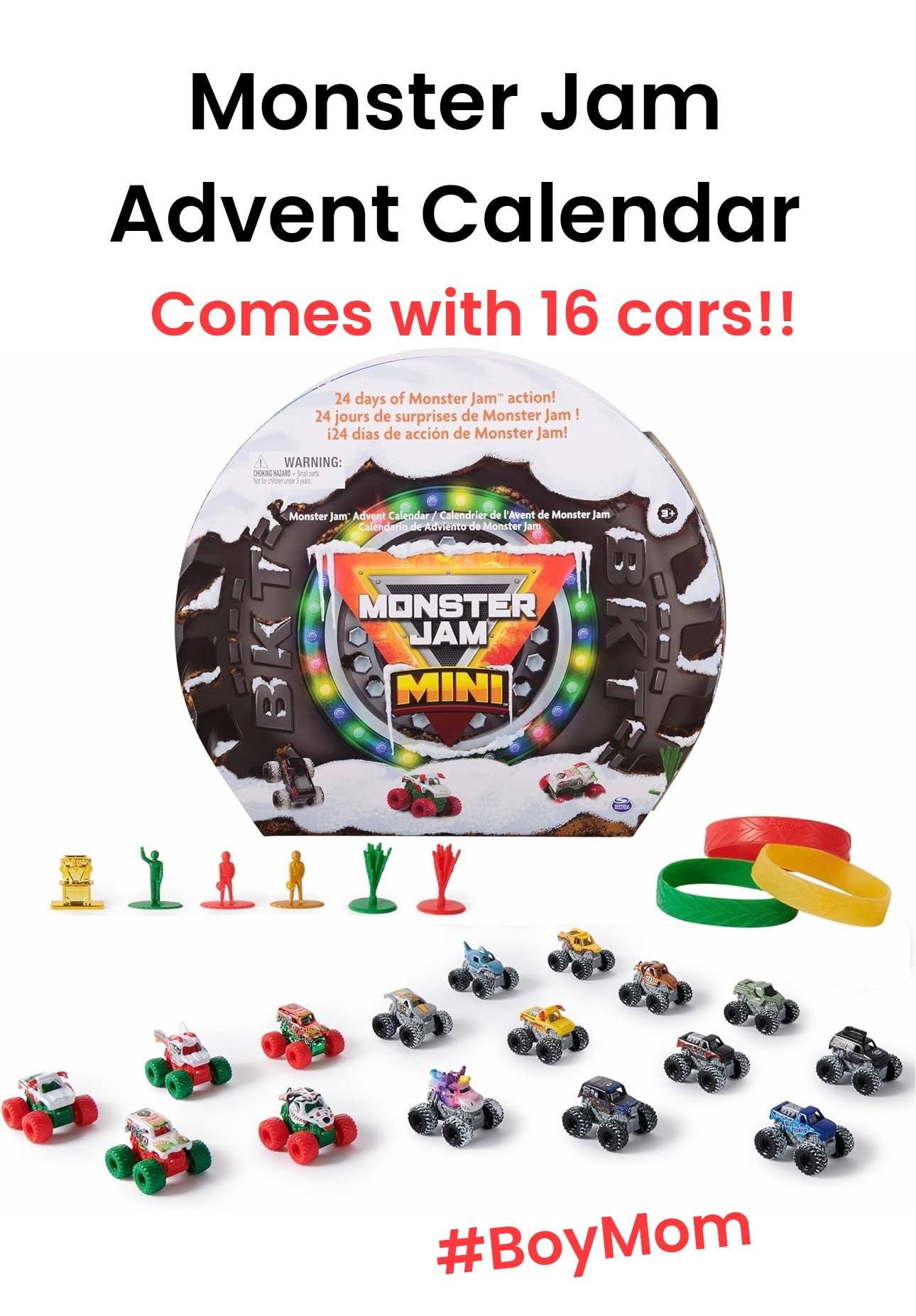 Boys LOVE this Monster Jam Advent Calendar!!

Upgraded from previous years with MORE CARS, order yours on Walmart for the best price!

Top highlights:

🚗Built-in play arena extends fun after unboxing

🚖Authentic 1:87 scale replicas of real Monster Jam trucks
positive aspect

🚙16 collectible trucks including exclusive models

#boymom #monsterjam #adventcalendar 


#LTKKids #LTKHoliday #LTKmomlife