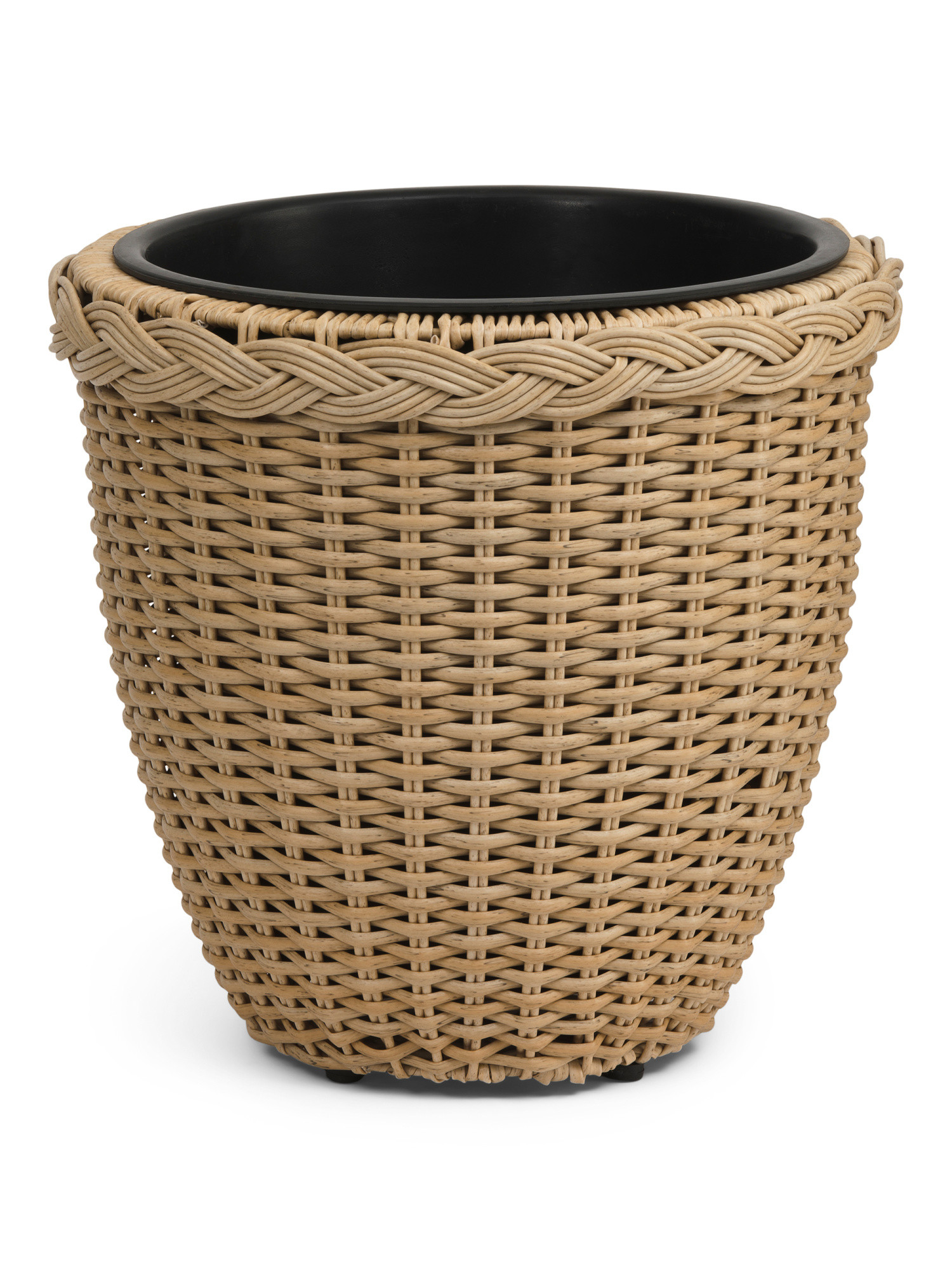 14.5in Braided Woven Outdoor Planter | TJ Maxx