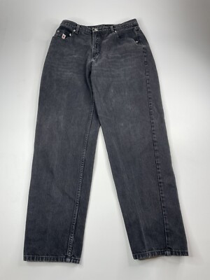 Vintage Rockies Straight High Waist Mom Jeans Black Denim Women’s Sz 32 X 32  | eBay | eBay US