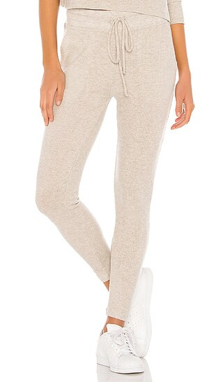 Beyond Yoga Your Line Buttoned Midi Sweatpant in Oatmeal Heather from Revolve.com | Revolve Clothing (Global)