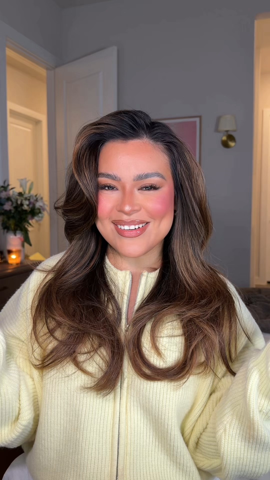 My updated step by step base routine en español 💛 #MakeupRoutine #basemakeup #skinprepping #spanglish #arreglateconmigo 