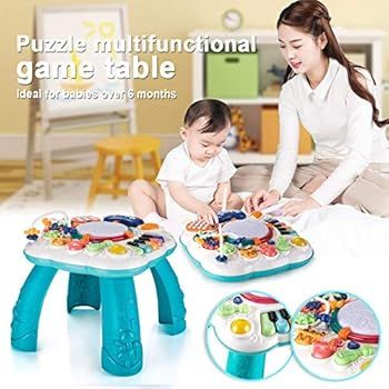 Amazon.com: Dahuniu Baby Toys 6 to 12 Months, Learning Musical Table, Activity Table for 1 2 3 Ye... | Amazon (US)