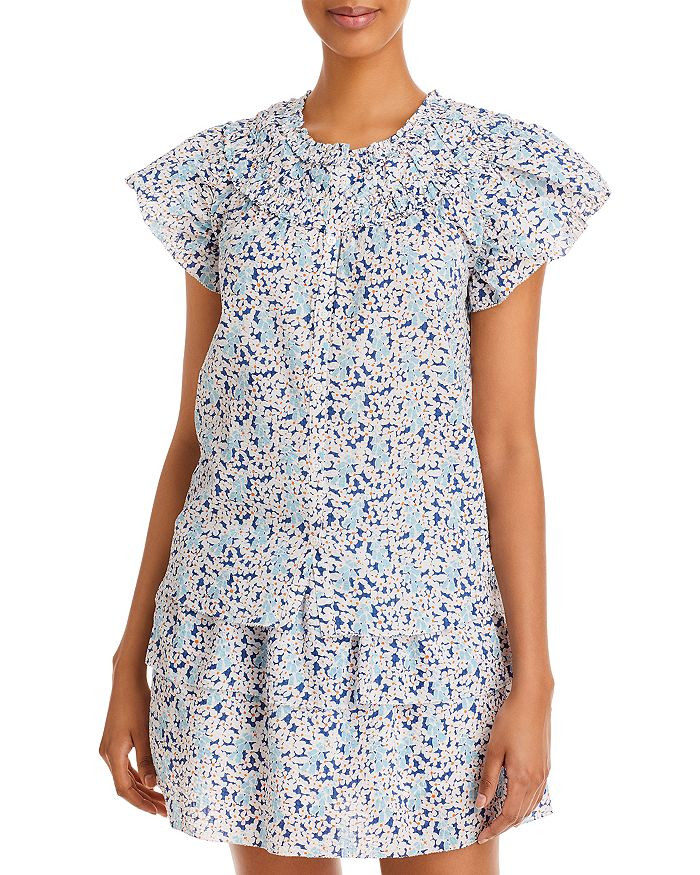Alwyn Cotton Flutter Sleeve Shirt | Bloomingdale's (US)