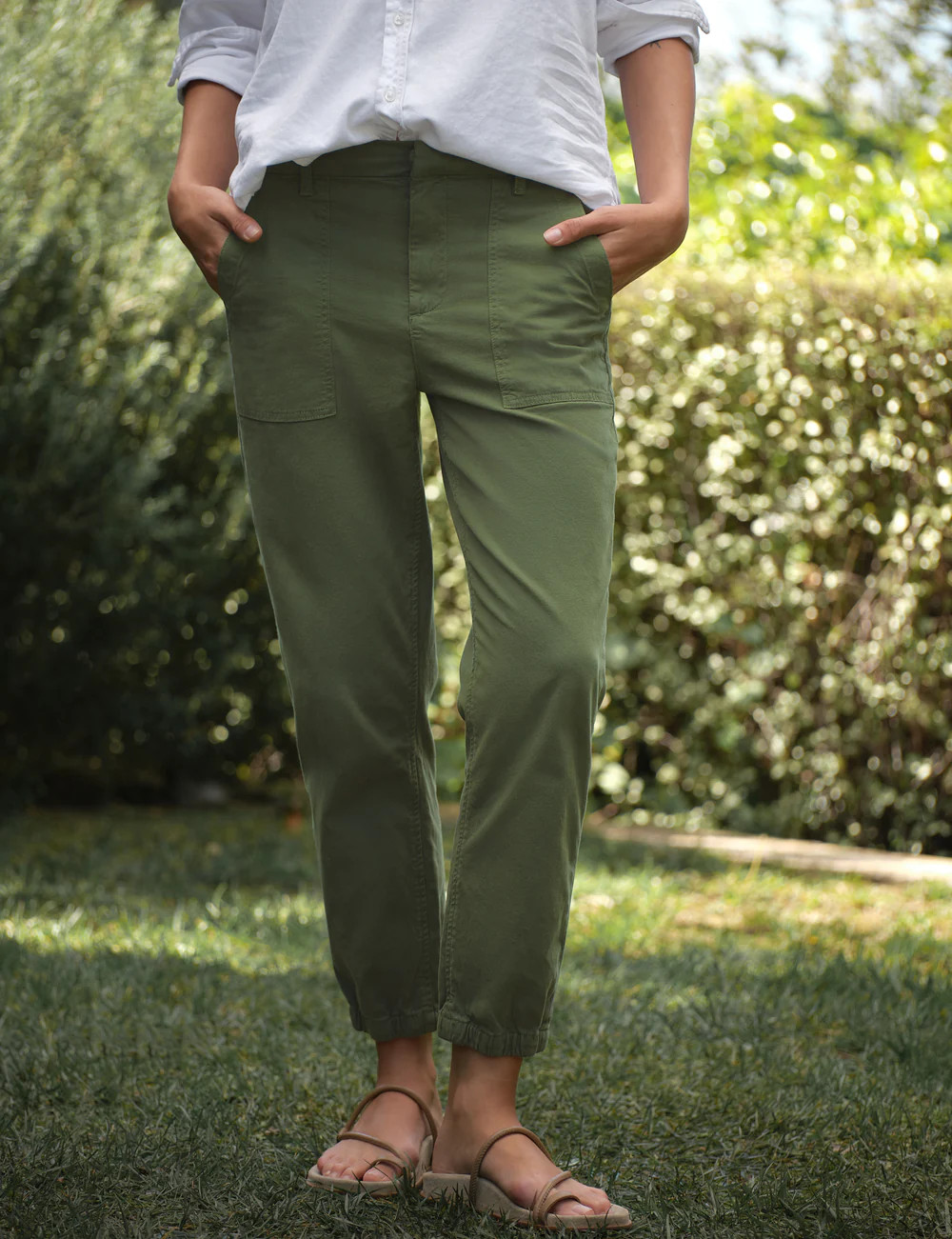 JAMESON Army, Italian Peached Twill | Frank & Eileen