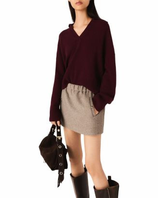 Maje Short Wool Blend Skirt  | Bloomingdale's Women | Bloomingdale's (US)
