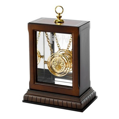 The Noble Collection -Harry Potter Collector Hermione's Time-Turner 24 karat gold miniature hourglass with rotating inner rings | Target