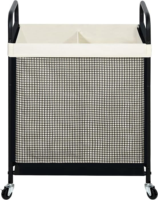 STO STO Laundry Hamper 2 Section, 100L Rolling Laundry Sorter Cart with Removable and Washable Li... | Amazon (US)