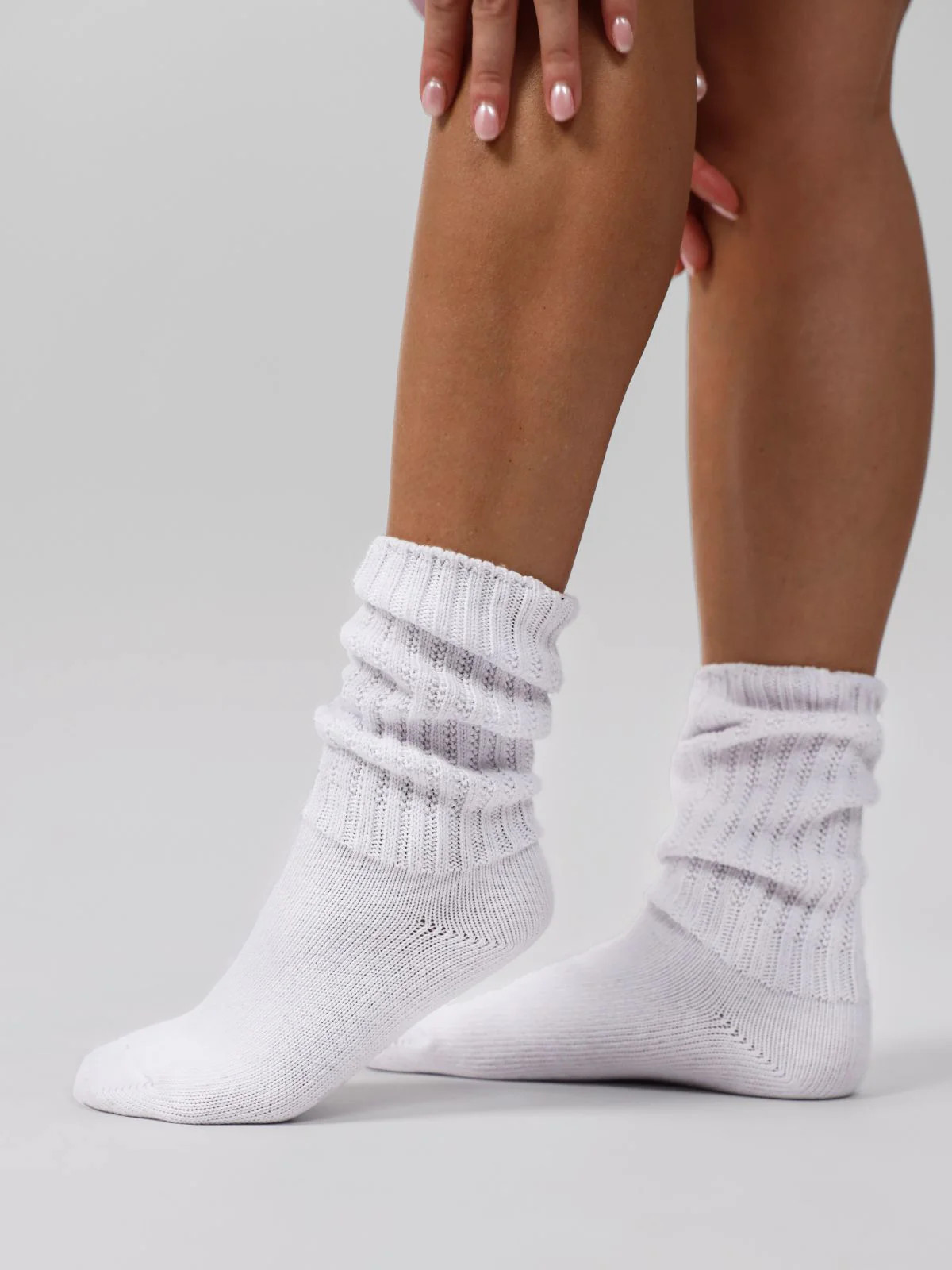 Comfrt Scrunch Socks | Snow | White | L/XL | Comfrt