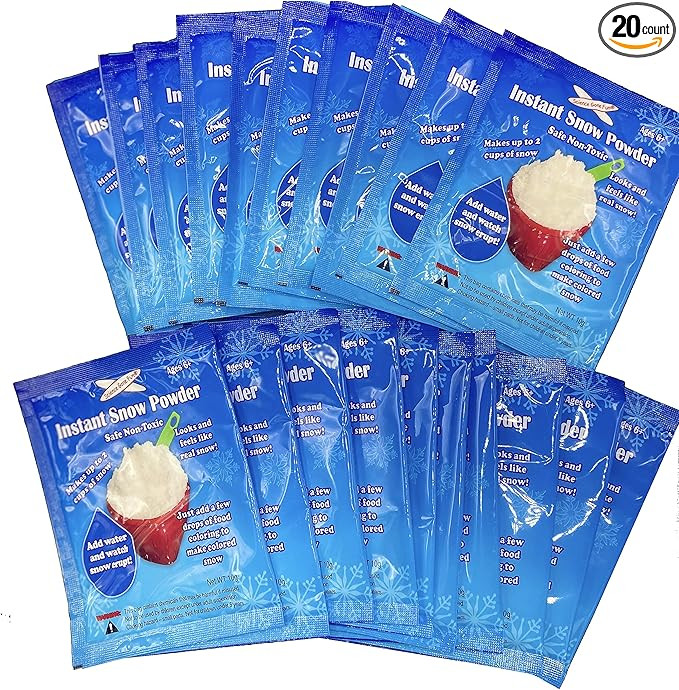 Instant Snow Powder- 20 Packs | Amazon (US)