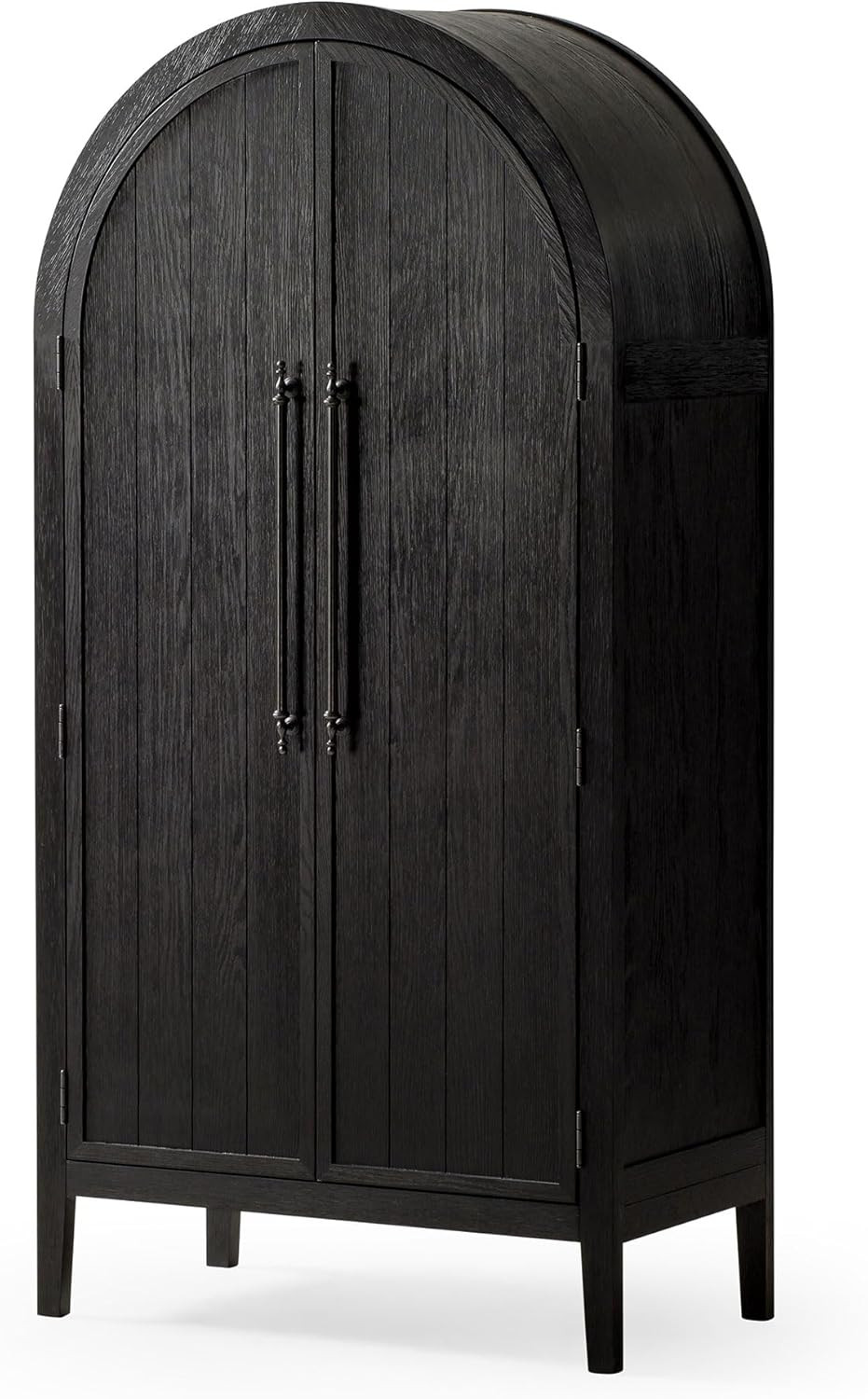Maven Lane Selene Classical Wooden Cabinet in Antiqued Black Finish | Amazon (US)
