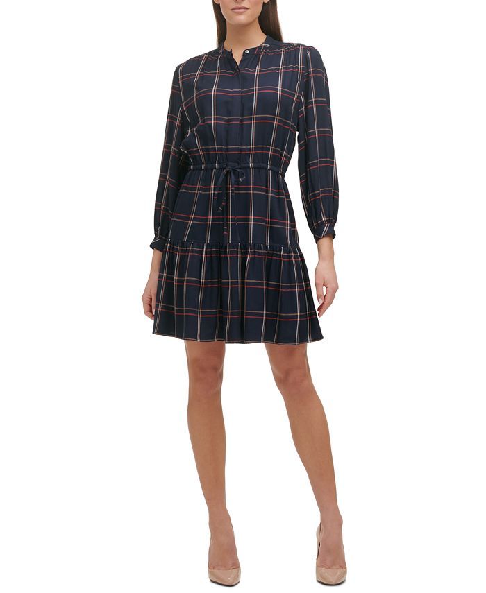 Tommy Hilfiger Plaid Shirtdress & Reviews - Dresses - Women - Macy's | Macys (US)