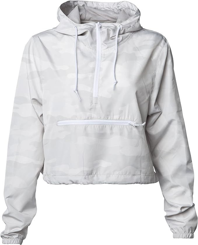 Global Blank Womens Cropped Jacket Crop Top Hoodies for Women Cropped Windbreaker Jackets | Amazon (US)