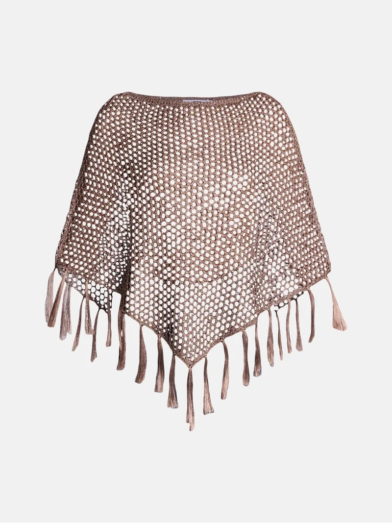 Madden NYC Women's Sequin Poncho, Sizes XS-XXL | Walmart (US)
